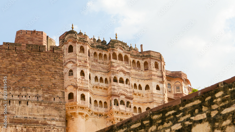 Mehrangarh or Mehran Fort in Jodhpur, Rajasthan, India