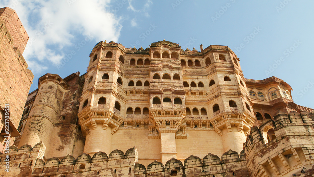 Mehrangarh or Mehran Fort in Jodhpur, Rajasthan, India