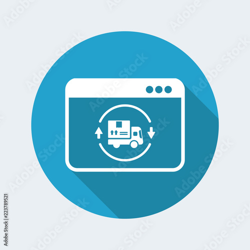 Full transport services website - Vector flat icon Free Download Full transport services website - Vector flat icon - GFXLoad