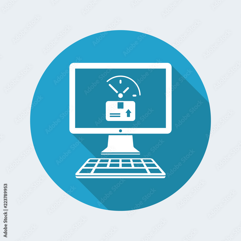 Time for delivery - Vector flat icon Time for delivery - Vector flat icon