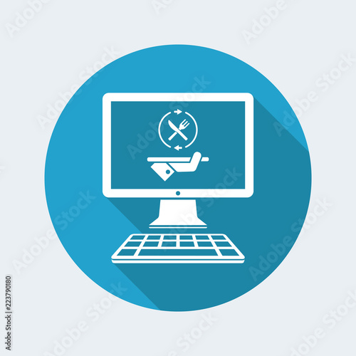 Fooding full web services - Vector flat icon
