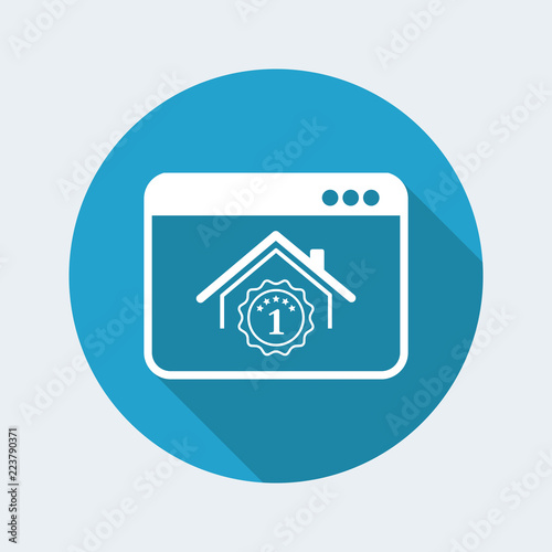 Best house rating winner - Vector icon for computer website or application