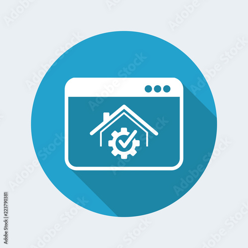 Check the performance of the domestic system - Vector icon for computer website or application © Myvector