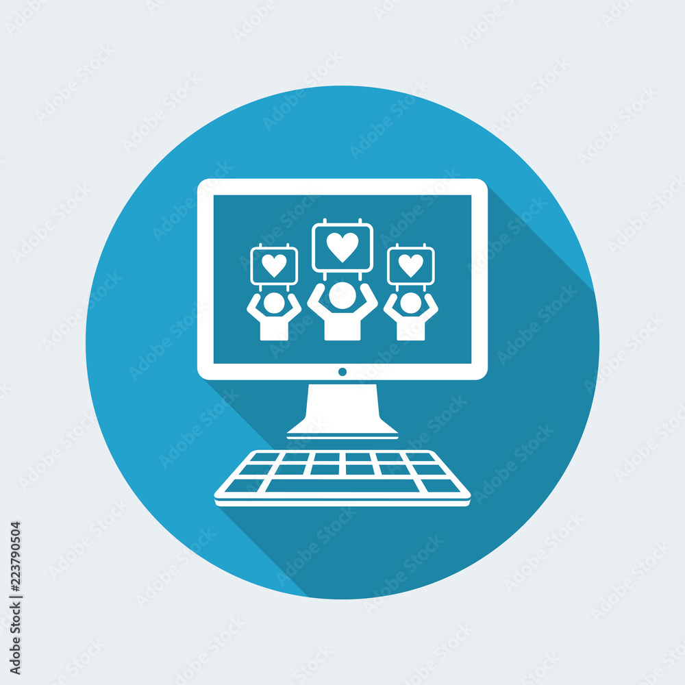 Lovers - Vector icon for computer website or application