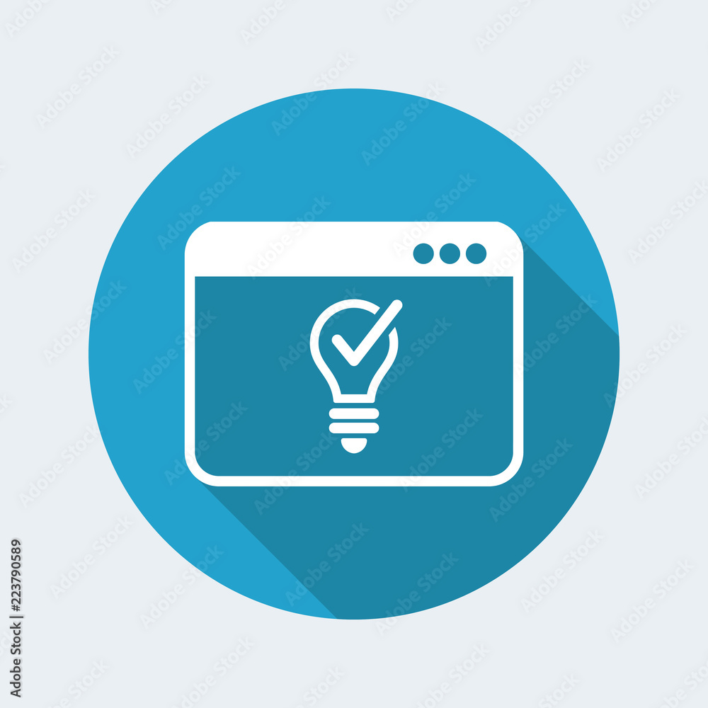 Light bulb - Innovative idea - Vector icon for computer website or application Light bulb - Innovative idea - Vector icon for computer website or application