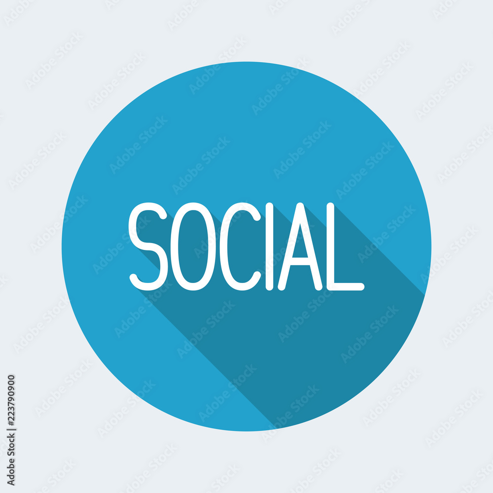 Social - Vector icon for computer website or application
