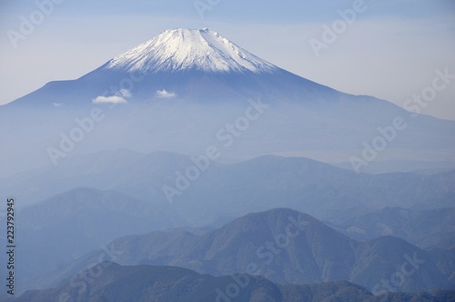 初冬の富士山眺望