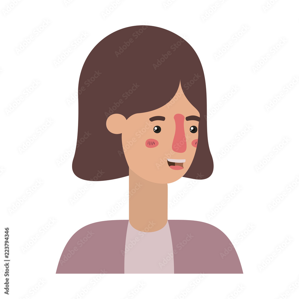beautiful and young woman character beautiful and young woman character