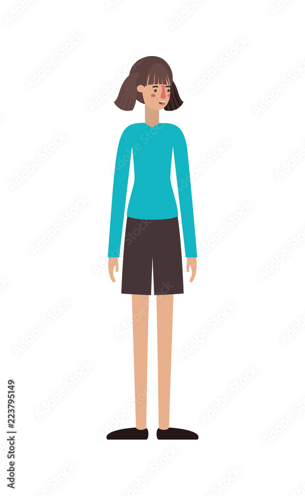 beautiful and young woman character beautiful and young woman character