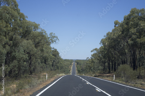 Grande route droite en Australie