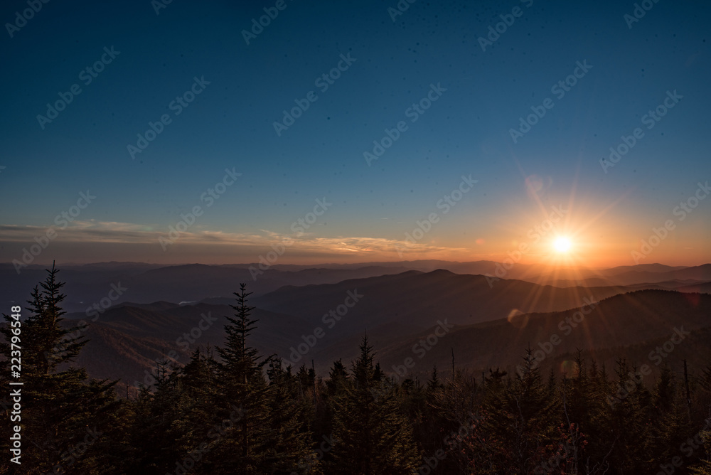 sunset in the smoky mountains sunset in the smoky mountains