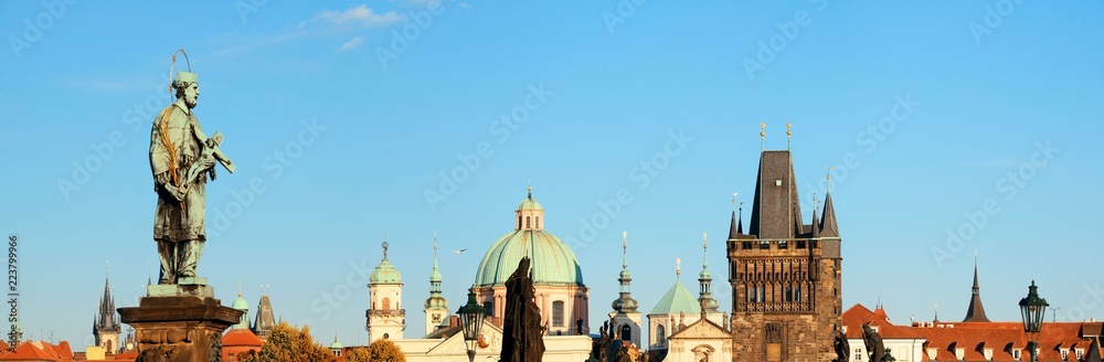 Prague skyline rooftop view panorama Prague skyline rooftop view panorama