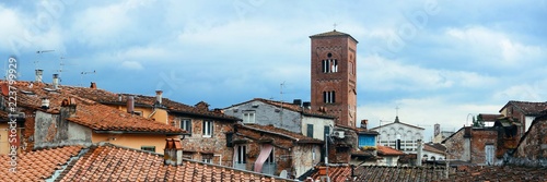 Lucca Tower of Chiesa San Pietro panorama