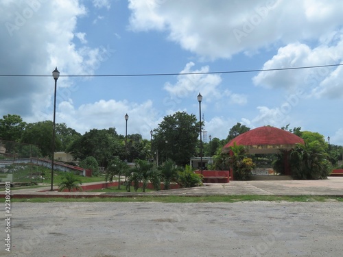 Markplatz eines kleinen mexikanischen Dorfes