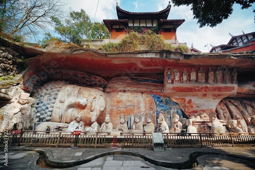Canvastavla Dazu Rock Carvings