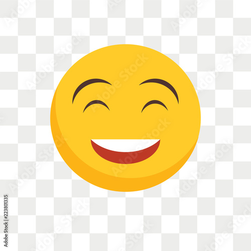 Laughing vector icon isolated on transparent background, Laughing logo design