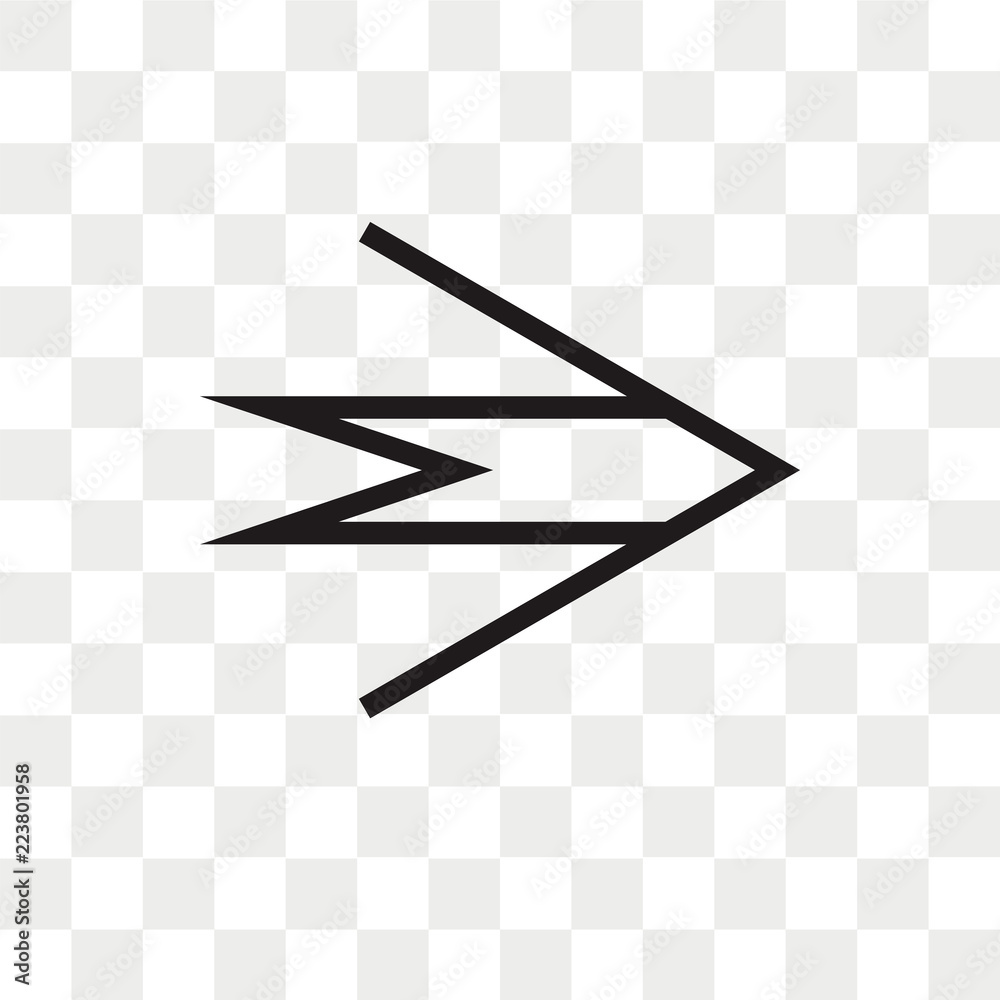 Right arrow vector icon isolated on transparent background, Right arrow logo design Right arrow vector icon isolated on transparent background, Right arrow logo design