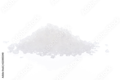 White rock sugar isolated on white