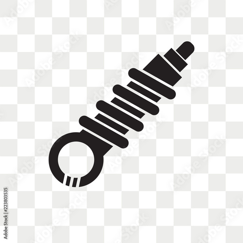 Damper vector icon isolated on transparent background, Damper logo design