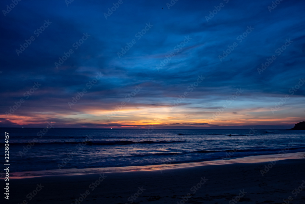 After the Sun Sets Behind the Horizon at Karon Beach.