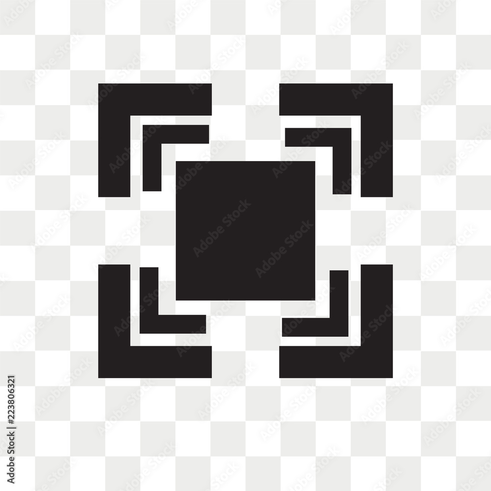 Square vector icon isolated on transparent background, Square logo design Square vector icon isolated on transparent background, Square logo design