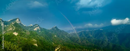 Obraz Wielki mur i tęcza