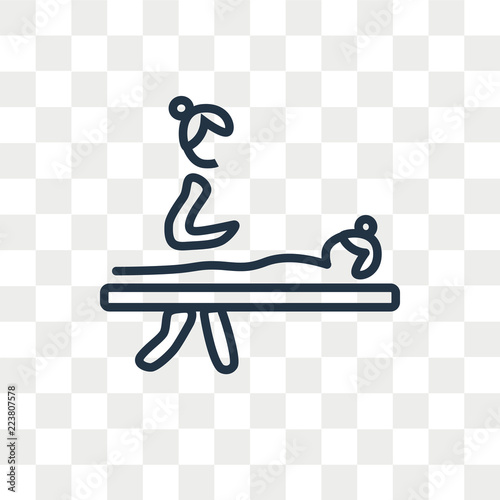 Massage vector icon isolated on transparent background, Massage logo design
