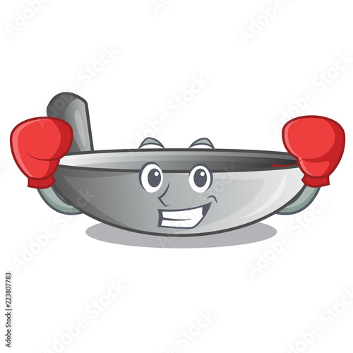 Boxing character kitchenware wok for cooking food