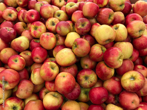gala apples at a market