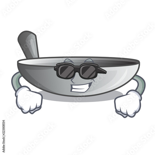 Super cool wok frying pan utensil kitchenware cartoon