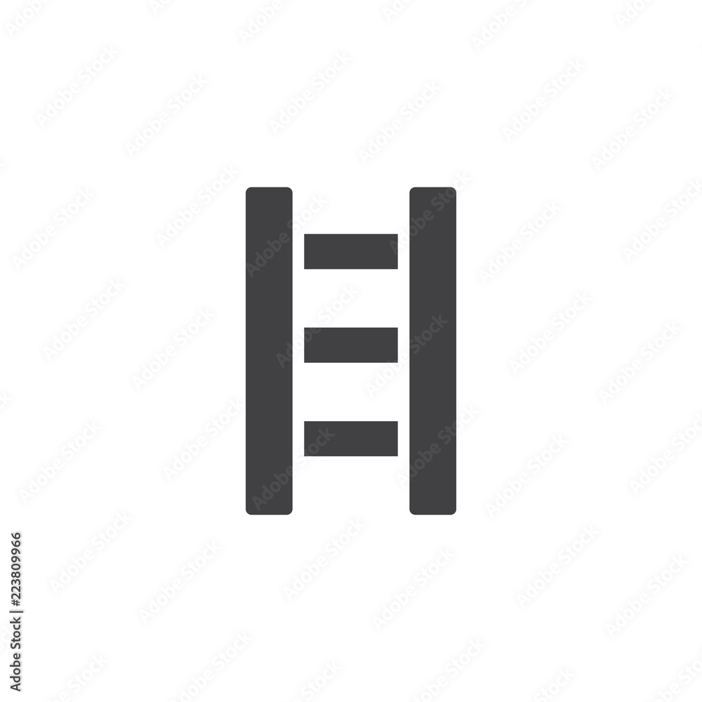 Ladder vector icon. filled flat sign for mobile concept and web design. Stairs simple solid icon. Symbol, logo illustration. Pixel perfect vector graphics Ladder vector icon. filled flat sign for mobile concept and web design. Stairs simple solid icon. Symbol, logo illustration. Pixel perfect vector graphics