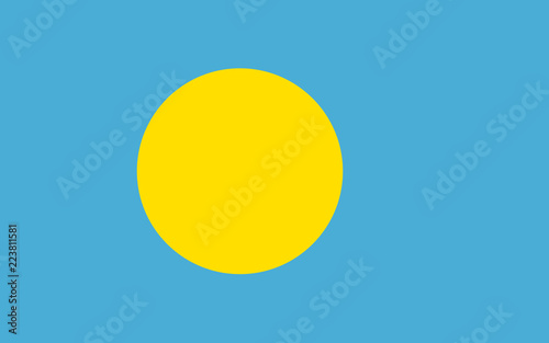 National flag of Palau, Palaun flag