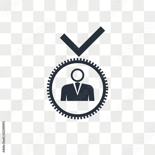 Candidate vector icon isolated on transparent background, Candidate logo design