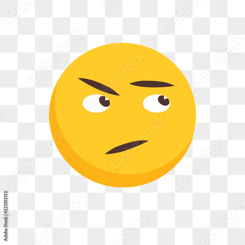 Confused vector icon isolated on transparent background, Confused logo design