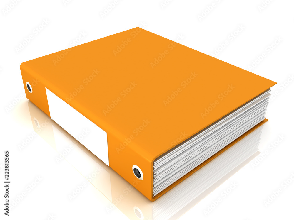 Office folder on a white background Office folder on a white background