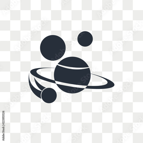 Space vector icon isolated on transparent background, Space logo design