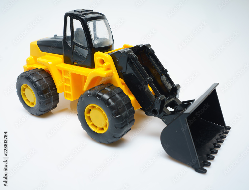 Toy Front Loader Closeup Toy Front Loader Closeup