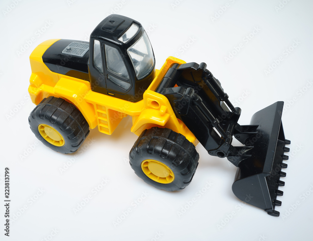 Toy Front Loader Closeup Toy Front Loader Closeup