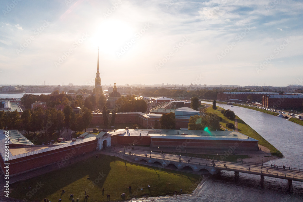 Fototapeta premium St. Petersburg, Russia. View of the historic city center, Peter and Paul fortress