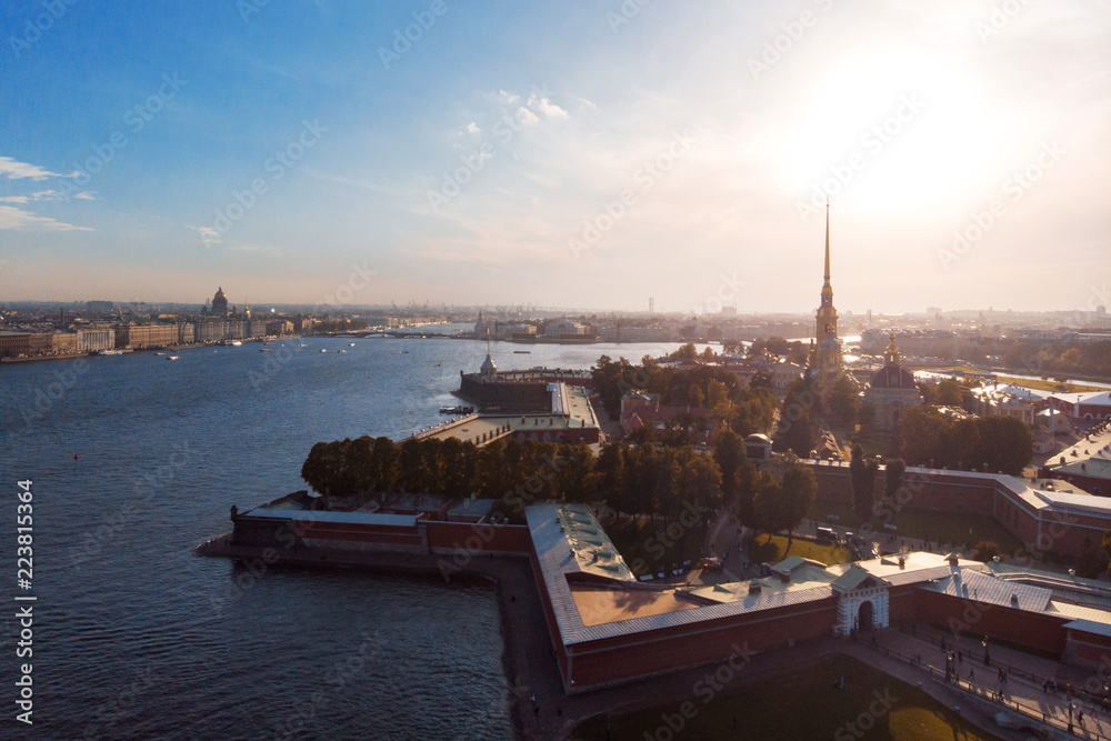 Fototapeta premium St. Petersburg, Russia. View of the historic city center, Peter and Paul fortress