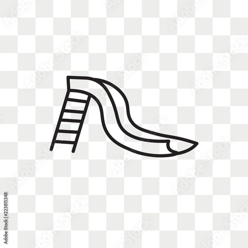 Slide vector icon isolated on transparent background, Slide logo design