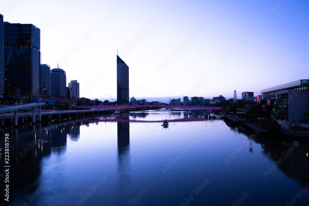Brisbane River, South Bank, Queensland at Dawn