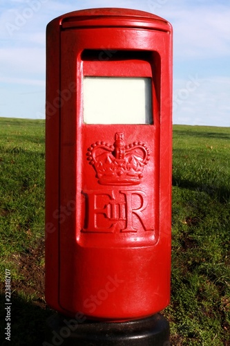 Wallpaper Mural image of an old-fashioned red post in London town Torontodigital.ca
