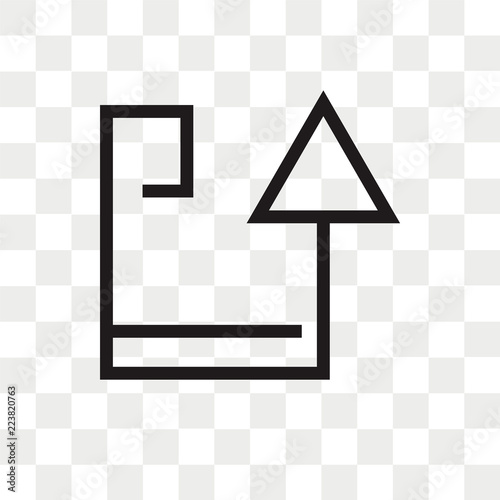Wallpaper Mural Up arrow vector icon isolated on transparent background, Up arrow logo design Torontodigital.ca
