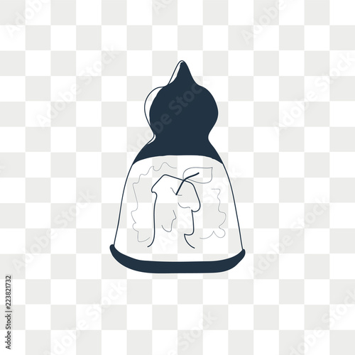 Candle vector icon isolated on transparent background, Candle logo design photo