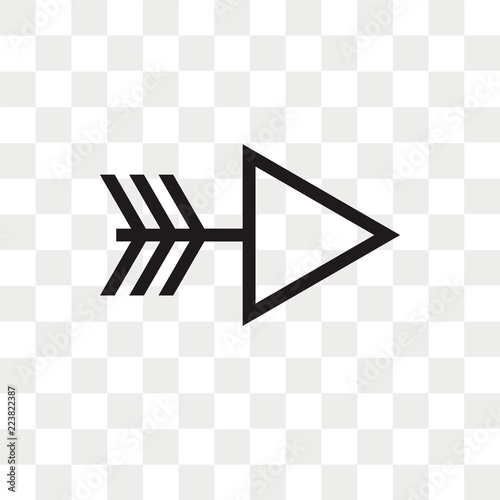 Wallpaper Mural Right arrow vector icon isolated on transparent background, Right arrow logo design Torontodigital.ca