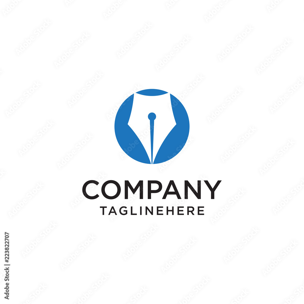 Vector pen icon. Logo. Pictogram. Button.
