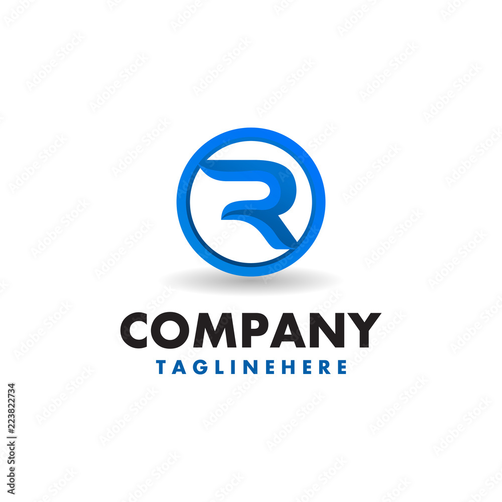abstract initial R logo template abstract initial R logo template