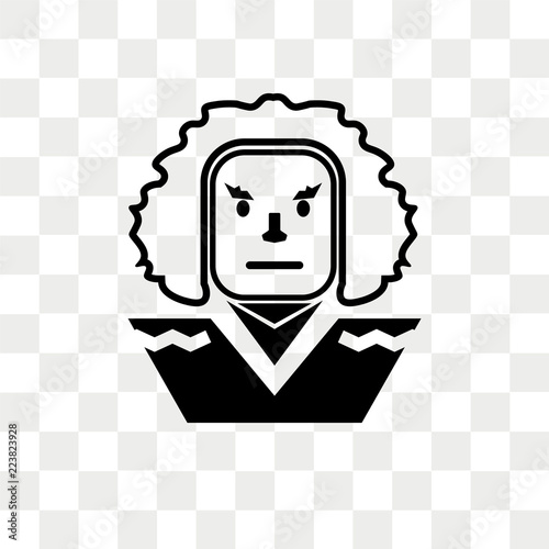 George washington vector icon isolated on transparent background, George washington logo design