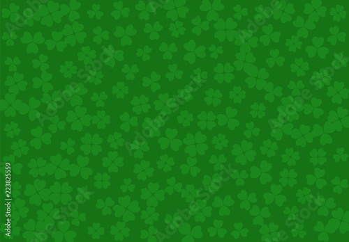 Fototapeta Naklejka Na Ścianę i Meble -  Vector background clover leaves